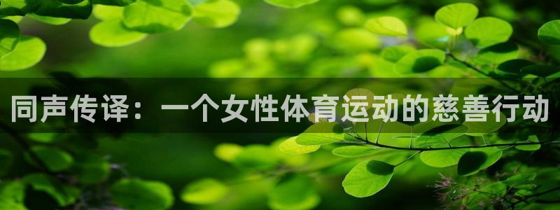 熊猫体育在线观看：同声传译：一个女性体育运动的慈善行动